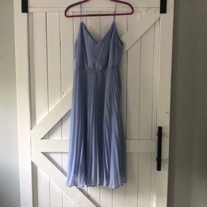 ASOS periwinkle pleated dress sz 6